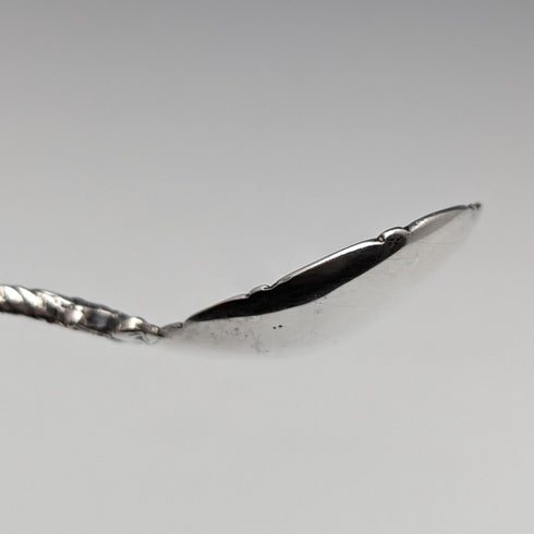 1901 年英國古董純銀茶盒湯匙 Elly Isaac Miller